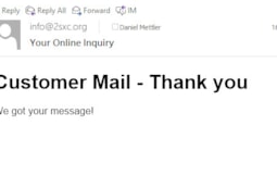 Customer Mail Inbox in Outlook